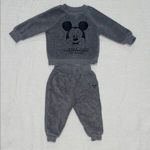 Disney Baby Boys Charcoal Mickey Mouse Jogger Set